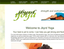 Tablet Screenshot of jbyrdyoga.com